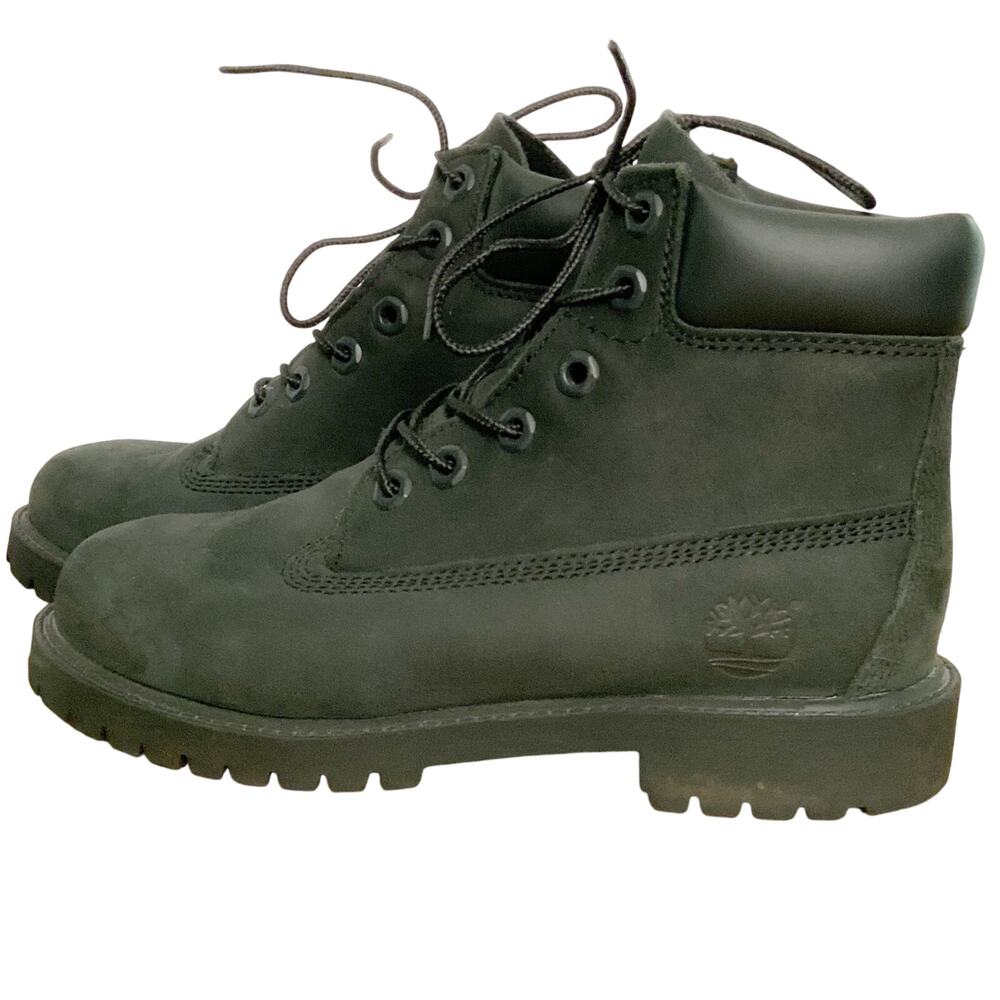 Junior's Timberland Premium 6-inch Waterproof Boots 12907 Size: 4 M Black Nubuck